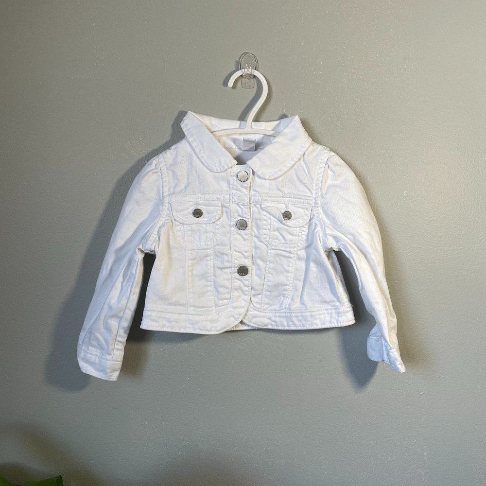 18-24 MONTHS WHITE DENIM JACKET SWEATER